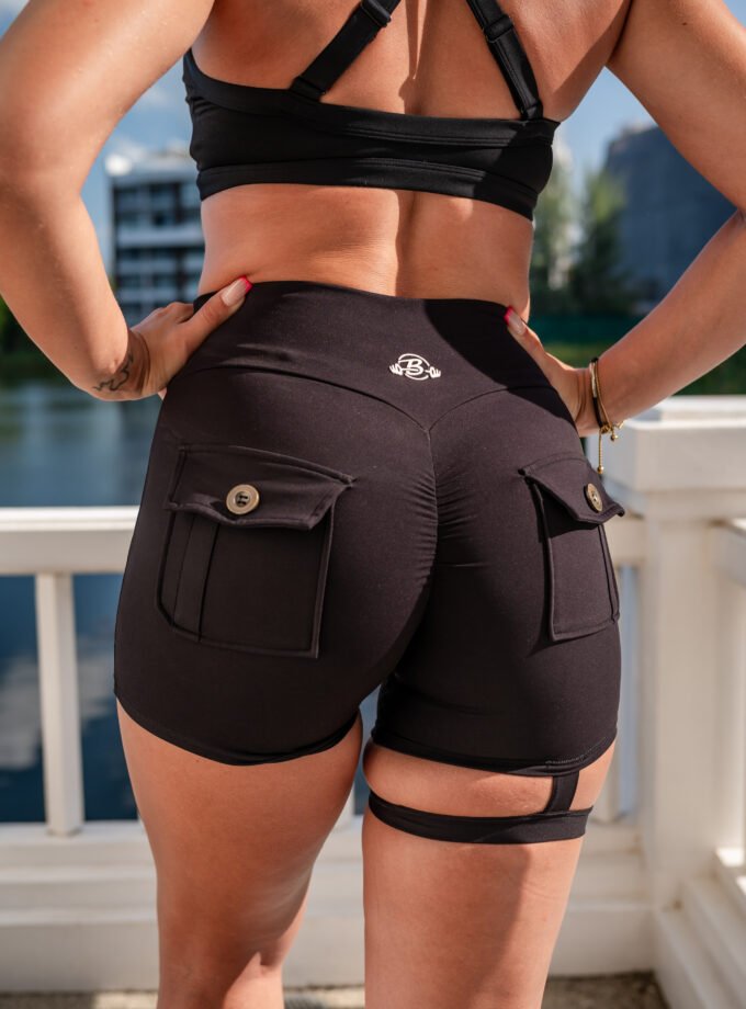Black Absolute Ambition
Cargo Booty Shorts Set